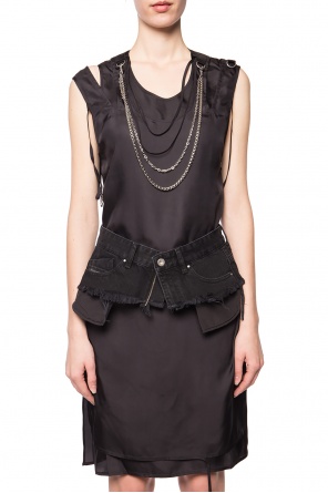 Frayed denim belt, zdjęcie 2 Frayed denim belt od Diesel